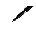 OHTO Dude Fountain Pen, Black (FF-15DD-Black), 5.000