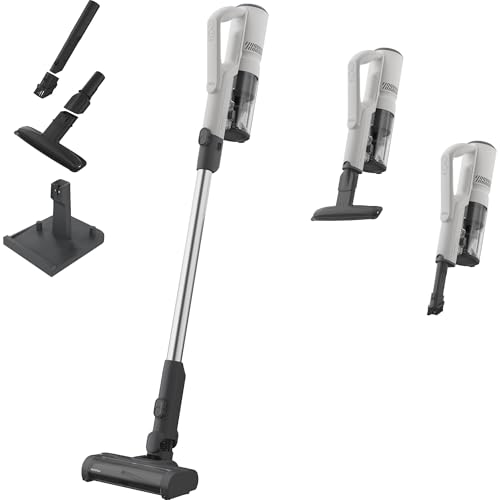 Aspiradora Escoba sin Cable Serie 5000, Aspirador Inalámbrico con Motor Digital Potente, Cepillo MultiFloor para Alfombras y Suelos Duros, hasta 50 Min, 18,5 V, Blanco, AP51UH18ST