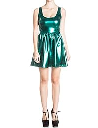 Metálico Skater vestido