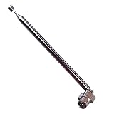 Push on Male F Type Coaxial Coax Telescopic FM Antenna for Home Theater AV A/V Receiver and The Earlier Bose Radios Denon Yamaha ONKYO MARANTZ Philips TEAC Sony Home Theater AV A/V Receiver