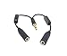 chenyang CY Black 3.5mm Stereo Male to Double 3.5mm Female Audio Headphone Y Splitter Cable with Volume Switch