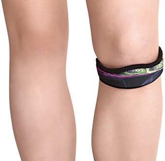 itBandz Patella Knee Support Strap - Large - Swirl - This Durable Neoprene Multi-Function Brace - Provides Support for Athletes, Arthritis, Tendinitis and Other Chronic Knee Issues