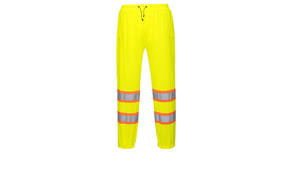 yellow mesh trousers