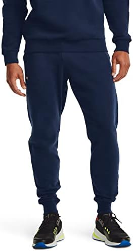 Under Armour Men Rival Fleece Joggers, Academy Blue (408)/Onyx