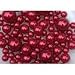 Easy Elegance by JellyBeadZ - 34 Red Pearl Beads - Includes 12 Grams Clear JellyBeadZ - They Will Float. Centerpieces and Weddings