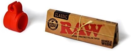 Cigarette Ring Holder Smoking Bundle | Original Smokeey Cigarette Ring Holder Smoking Silicone Ring For Console And PC Gamers, Musicians Bundled With Raw Rolling Paper