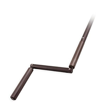 DIWARO Aluminium Rolladen Kurbelstange, Rohr Innendurchmesser 9,9 mm, Aussendurchmesser 13 mm, Farbton der Rolladenkurbel ist