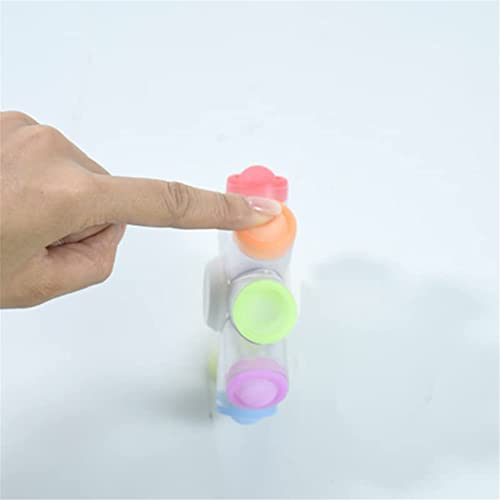 Luminous LED Popper Fidget Toys, Finger Spinner 2 Pack, Novelty Toys for Kids Adults,Birthday Gift for Children, Classroom Prizes, Boy Girl for ADHD Anxiety Stress Reducer Spinner Toys for Party Gift