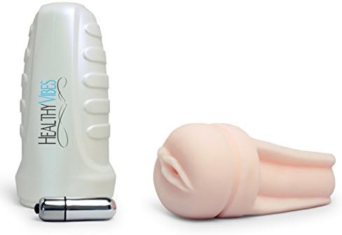 Vibrating Male Masturbation Stroker Cup by Healthy Vibes, Vagina Opening
