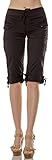 Classic Designs Womens Stretch Poplin Elastic Waist Cargo Capri (S-3X)