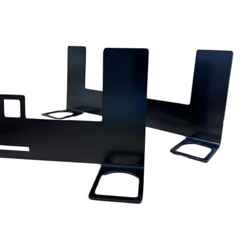 Suporte Adaptador ISOFIX Universal para Banco Traseiro, Aço Carbono 3mm, 13,5 x 33,5 x 7cm, Preto Premium
