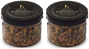 Minced Black Truffle (1.74 Oz) by TruffleHunter - Preserved in Extra Virgin Olive Oil - Vegan, Kosher, Vegetarian and Gluten Free (2 Pack)