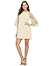 MakeMeChic Women's Casual Crewneck Half Sleeve Summer Chiffon Tunic Dress Brown XXL
