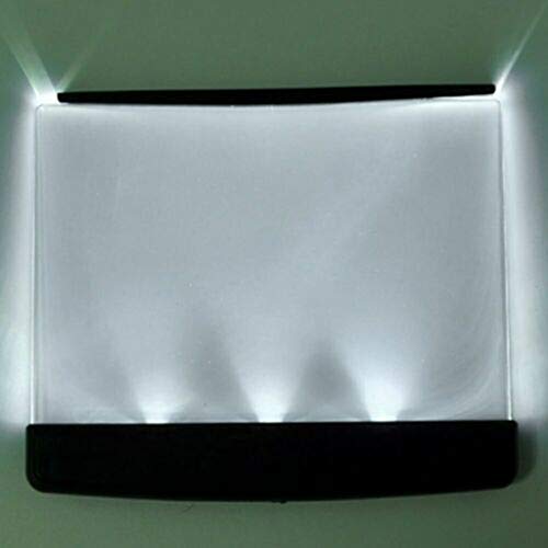 Akabsh Flat Reading Light CreativeLEDBook Light Paperback Book Light Wedge Eyes Protect Panel Book Reading Lamp Vision