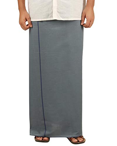 FABS Jp Dhoties from pure premium quality Cotton for men,Ethincwear(Grey,Pack of 1)