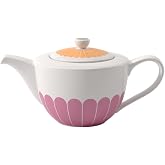 Villeroy &amp; Boch Fleur Teapot, Dimensions: Approx. 27.5 &times; 15.5 &times; 14 cm, Multicoloured, Dishwasher &amp; Microwave Safe, Floral Decor, Tea Pot Made of Premium Porcelain