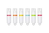 POM White Pepper Spray Keychain Model - Maximum Strength Self Defense OC Spray Safety Flip Top 10ft Range Compact Discreet for Keys Backpack Quick Key Release (Grey)