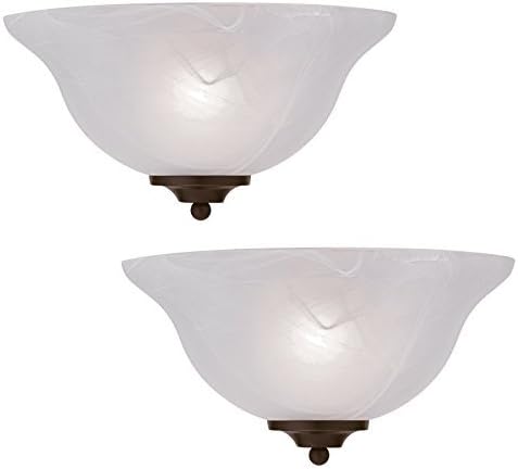 Project Source 11.81-in W 2-Light Oil-Rubbed Bronze Pocket Wall Sconce