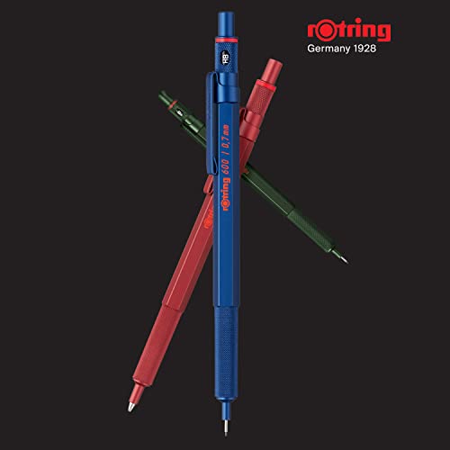 Rotring 600 Mechanical Pencil | HB 0.7mm | Blue Metal Body | Hex Body