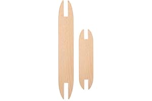 HEEPDD 2 pcs Wooden Weaving Shuttle, Beech Wood Weaving Shuttle DIY Sweater Scarf Tapestry Weaving Accessories