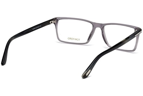 TOM FORD Men's TF 5408 020 Clear Gray Clear Rectangular Eyeglasses 56mm