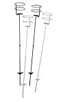 Sunnydaze Heavy Duty Outdoor Beverage/Drink Holder Stakes, Set of 4