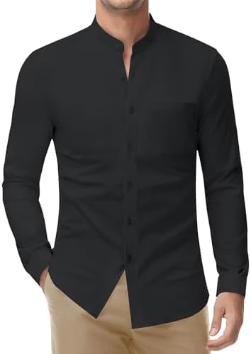 Amazon.com: Perry Ellis Men's Untucked Total Stretch Slim Fit