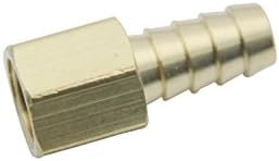 LTWFITTING Brass BSP Fitting Coupler/Adapter 1/4-Inch Female BSPP x 10mm Hose Barb(Pack of 25), 1/4" Female BSPP x 3/8"(10mm) Hose
