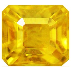 yellow sapphire emerald cut