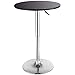 Costway Modern Round Bar Table, Cocktail Table Adjustable Bistro Pub Counter Wood Top Swivel Indoor (1)