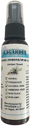 RAGARDENEyeglasses/iPhone/iPad Cleaner. Juniper floral water. 2 oz Spray Bottle.