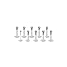 Ruifan 10PCS 16G Clear UV Flexible Acrylic 2mm Clear CZ Gem Labret Monroe Lip Ring/Tragus/Helix/Cartilage Earring Stud Barbell,8mm Bar Length Body Piercing Jewelry