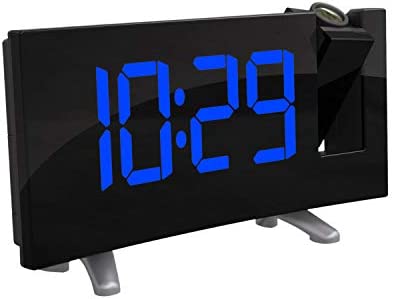 TiooDre Proyector Digital Radio Reloj Despertador Posponer ...