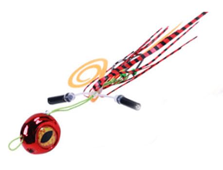 Freestyle Kabura Coin Sliding Jig Lure Squid Rattle (60 GRAM, RED DEVIL)