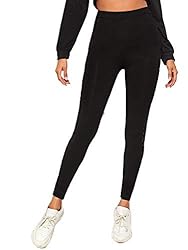 SweatyRocks Women's Geometric Mesh Panel High Waist