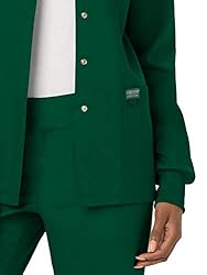 Cherokee Women's Snap Front Warm-up Jacket, Hunter