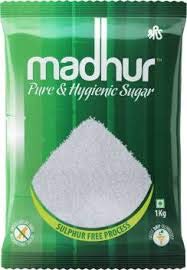 Madhur Pure and Hygienic Sugar, 1kg Bag