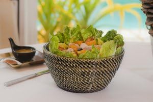 Calaisio Salad Bowl Includes Round Glass Bowl