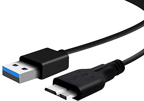 DragonTrading USB B Cable Compatible with Seagate Game Drive for Xbox STEB2000200 / STBV2000200 | Maxtor M3 | Verbatim Store 'n' Go Hard Drive HDD, Lexar Professional, Kingston, USB 3.0