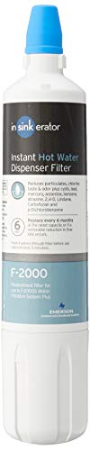 InSinkErator F-2000 Under Sink Water Filter Replacement Cartridge for INSINKERATOR Water Filtration System, VOCs and Lead Filter