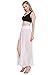 JAKY Womens Sheer Sarong Side Slit Beach Skirt Swimsuit Cover Ups Swimwear(White M)