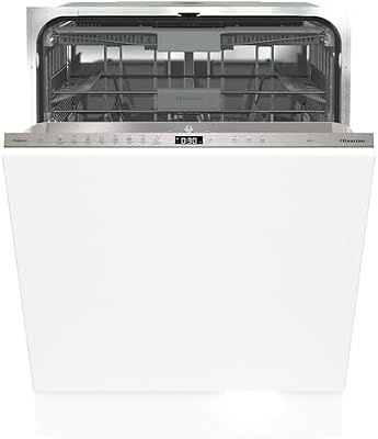 Hisense hv673b60 - máquina de lavar louça 60cm, embutida, classe b, capacidade 16, conectividade wifi, 3 níveis de lavagem, entrada de água quente, lavagem rápida de 15', integrável