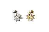 Mini Flower Cz Tragus Earring,bridesmaid Gift,11P-01153 (gold)