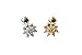 16g Body jewelry cartilage ear studs cute cool earring tragus helix barbell for women teens girls men mini snowflake earring piercing, Mini Flower Cz Tragus Earring,bridesmaid Gift 11P-01153 (gold)