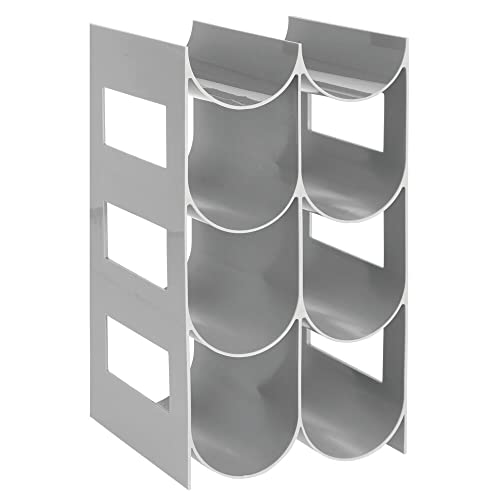 mDesign Plastic FreeStanding Water Bottle Organization/Wine Rack