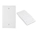 Cable Matters UL Listed 10-Pack Single-Gang Blank Wall Plate Cover in White primary