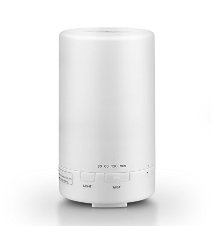 Car Essential Oil Diffuser, CRDC Life 50ml Portable USB 5V-1A Car Charger Aroma Humidifier 3 Timer Mode & Colorful LED Light Auto Shut Off Air Purifier for Car Office Travel Rooms