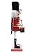 Clever Creations Red Drummer 14 Inch Traditional Wooden Nutcracker, Festive Christmas Décor for Shelves and Tables