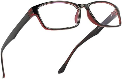 Blue Light Blocking Computer Gaming Glasses Anti Glare UV Protection Rectangle Eyeglasses for Men and Women