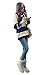 CA Fashion Women's Classical Stripe Knitting Pullover Sweater S to M